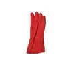 Guantes rojos de látex elásticos boca ancha cortos de algodón manga de flor manga morada 45 cm invierno frío guantes de lavado
