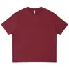 Camiseta Masculina Branca com Caimento Solto, Ombros Caídos, Tendência de Rua Verão, Algodão Puro, Manga Curta, Pesada, Personalizável