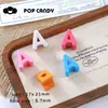 Accesorios de Cuentas con Letras de Agujero Grande Hechos a Mano Materiales para Manualidades Cuentas Lindas de Colores Variados Cuentas de Plástico Llavero de Paracord con Cuentas Colgante