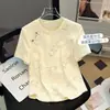 Camiseta de Manga Corta con Botones Estilo Chino Nueva para Tallas Grandes de Mujer, Nueva Moda Verano 2026, Corte Holgado, Top Redondo Adelgazante