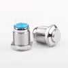 Interruptor de botón pulsador metálico de 12 mm auto-retorno auto-bloqueante sin luz Mini Impermeable interruptor pequeño equipo de fuente de alimentación modificación industrial