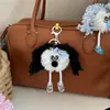 Celebridade da Internet Fofa Boneca de Cabelo Cacheado Chaveiro Desenho Animado Boneca Fofa Pingente de Mochila Feminina Brinquedo Feio-Bonito Decoração Presente