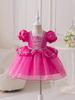 Amazon 2025 Vestido Infantil Estilo Fiesta Vestido Infantil Día del Niño Pequeño Anfitrión Actuación Escénica Vestido de Princesa