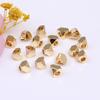 14K saco de cor de ouro contas de retenção irregulares prata solta contas espaçadores diy jóias acessórios pulseira colar frisado acessórios