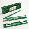 Amazon Transfronterizo Serie Mármol Dorado Mahjong Regla Empujadora Acrílico Antideslizante Multifuncional Tablero Mezclador Regla Empujadora Americana