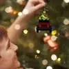 Grinch Transfronterizo Acrílico Fiesta Niños Decoraciones Adornos de Navidad Árbol de Navidad Plano Colgante Decoraciones Festivas