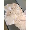 Pijama nuevo de alta gama para mujer de primavera, verano y otoño, de manga larga, fino, estilo Chanel, ropa de casa de seda sintética, conjunto simple para mujer
