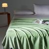 Nova Manta de Veludo Leite com Borda de Concha, Quente e Espessa para Outono e Inverno, Manta de Veludo Francês Cor Pura, Manta de Cobertura Multifuncional