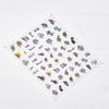 Tomoni delgado resistente 802 adhesivo caliente lindos stickers para uñas stickers japoneses stickers para uñas 5d hojas abstractas