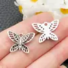 1 Nuevo Colgante Vintage Hueco de Plata Tibetana Insecto Mariposa Accesorio para Pendientes Pulsera Collar DIY Amazon