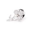 Mini pequeno buquê broche alfinete de espinho alfinete de lapela pedra requintada flor vermelha branca pequeno broche fivela fixa mulheres