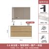 Placa de roca cerámica lavabo sin juntas combinación de gabinete de baño estilo madera lavabo de baño lavabo de baño gabinete de baño fábrica
