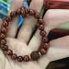 Pulsera de Palo de Rosa con Bolas Redondas de 8 mm, Hilo de Bolas de Palo de Rosa con Cuenta Pixiu, Joyería Cultural para Mujeres, Pulsera Pequeña de Círculo Único para Exhibición en Puesto