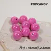 Grãos de Gelatina Multi-Color com Furo Reto de 16mm Contas Artesanais DIY Acessórios de Contas Soltas Corrente para Celular Chaveiro para Carro Brincos Joias