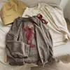 Camiseta base práctica y elegante de otoño para bebés niños y niñas, top de camiseta suave de manga larga con estampado estilo coreano