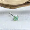 Astmf-13 Aleación de Titanio 0.8 de Espesor Fondo Redondo Gradiente de Color Octagonal Aretes de Medusa G23 Titanio Rosca Interna Joyería para Piercing