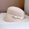 Sombrero Ecuestre Simple Europeo y Americano Sombrero de Fieltro de Lana Australiana Otoño e Invierno para Niños Sombrero Boina Newsboy con Lazo Puskin Sombrero de Moda Vintage
