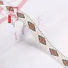 Acessórios de Fita Jacquard em Forma de Diamante com Fio Prata de 2cm para Roupas, Têxteis Domésticos, Cortinas e Diversas Decorações DIY G3603