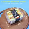 Caja de embalaje para sándwich individual/doble rollo de pollo para sándwich alimentos horneados de grado alimenticio caja de embalaje desechable al por mayor