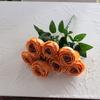 7 Rosas Concubina Imperial Estilo Coreano Ramo de Rosas Pequeño con Mango 7 Rosas Philips Flor de Simulación Hogar Boda Ramo de Rosas