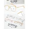 Nuevo armazón de gafas de moda liso europeo y americano transfronterizo de aleación para caminar plano ligero anti luz azul moda Yama superventas 73095