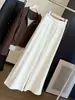 Pantalones Casuales Rectos con Cordón Suaves y Pegajosos Estilo Perezoso para Mujer Otoño Nuevo Cintura Alta Adelgazantes Holgados Cómodos Caída Pierna Ancha Largos