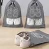 Bolsa de almacenamiento para zapatos, bolsa para zapatos a prueba de polvo y humedad, organizador de zapatos blanco para dormitorio de estudiante, bolsa de almacenamiento de viaje