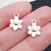 Acessórios de joia para colar, pulseira, chaveiro DIY feitos à mão, pingente de floret de liga de cinco cores 9x12mm, Amazon transfronteiriço