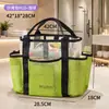 Bolsa fofa para guardar brinquedos de praia infantis, bolsa de malha de grande capacidade para natação, uso ao ar livre na beira-mar, bolsa de praia de malha para maiô