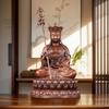 Popular Estátua de Cobre do Bodhisattva Ksitigarbha para Adoração em Casa, Estátua Budista, Ornamento Artesanal, Sentado em Lótus da Montanha Jiuhua