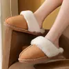 26 nuevas pantuflas peludas de otoño e invierno para el hogar, estilo unisex, estilo de pareja, pantuflas de algodón cálido para interior y exterior
