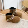Botas de Cano Alto Birkenstock com Cadarço para Meninas 2026 Outono/Inverno Novas Sola Macia Moda Design Retrô Botas Martin para Crianças Mais Velhas