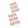 Uñas Postizas Removibles Cuadradas Francesas con Armadura para Uso Corto Europeo y Americano Transfronterizo, Parche de Arte de Uñas Simple y Fresco