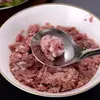 Cuchara Prensa Albóndigas de Acero Inoxidable Artefacto Casero Extrusora Fabricante de Albóndigas Molde Redondo para Freír Cuchara Excavadora Cuchara para Bolas de Pescado