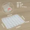 Caja de Plástico Transparente con 42 Compartimentos, Caja de Almacenamiento para Piezas de Ferretería, Joyería y Botones, Caja Organizadora para Pedrería de Uñas