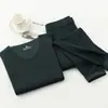 Ropa interior térmica cálida para hombre, forro polar de doble cara para mujer, sin costuras, a prueba de frío, calefacción a temperatura constante, con terciopelo, capa base, top de otoño, pantalones de otoño, conjunto de pareja