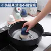 Cepillo para ollas nano para lavar platos, cepillo para ollas antiarañazos, cepillo para lavar platos, bola de estropajo de acero para limpiar, cepillo de mango largo, bola limpiadora