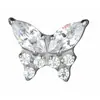 Pendiente de mariposa con incrustación de circonita de titanio F136 transfronterizo aleación de titanio médico joyería para perforación corporal clavo de lóbulo de la oreja clavo de labio