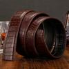 Nuevo Cinturón Cinturón de hombre hebilla automática patrón de semilla de melón patrón de cocodrilo patrón de doble CG Cuadros Piel sintética PU venta al por mayor de fábrica