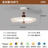 Lámpara de Techo para Dormitorio de Espectro Completo Estilo Crema Lámpara Medieval para Dormitorio Principal Lámpara de Cristal Retro Francesa Lámpara de Habitación Estudio Medio Candelabro