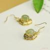 Brincos Aiyu de Jade Hetian Natural Água Clara Ganchos de Orelha de Jade Joias de Tendência Nacional Feminina Atacado Dropshipping S4051715L