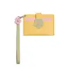 Bolsa de Mão Flor Carteira de Cartão~Sudeste Asiático Dopamina Y2K Carteira Simples Porta-Moedas Estudante Feminino Carteira Fofa