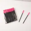 Novo Pincel de Cílios Haste Sólida Cabeça de Silicone Fácil de Limpar Pente de Cílios 50 Peças Estilo Portátil Ferramentas de Beleza Transfronteiriças Em Estoque