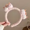 Linha do cabelo alta presilha de cabelo requintada atmosfera fofa faixa de cabeça adorno de cabeça estilo coreano feminina tiaras de cabeça de urso não apertam no elástico do cabelo