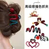 Pinza para el pelo versátil estilo coreano, accesorio para el pelo de color contrastante, nuevo modelo de alta gama 2026, pinza de tiburón de gran volumen para mujer