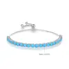 Pulseira tennis em zircônia com incrustação de cobre com ajuste de puxar design de moda tendência de luxo leve fornecimento direto de fábrica atacado