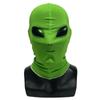 Máscara de extraterrestre transfronteriza de Halloween, nueva máscara de extraterrestre de terror, divertida y engañosa, tocado verde