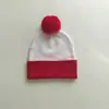 Gorro de Punto Rojo Festivo de Lana Acrílica para Otoño e Invierno Cortavientos y Cálido Gorro Jacquard para Hombres y Mujeres Personalizado al por Mayor