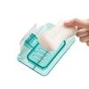 Yiyue Caja de Jabón de Cristal para Montar en la Pared sin Drenaje Estante Doble Capa Desmontable para Jabón Caja de Jabón Creativa con Drenaje Baño
