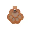 En Stock Transfronterizo Pata de Gato Pelo Recuerdo Llavero Piel de PU Forma de Huella de Pata de Perro Portatarjetas Llavero Colgante